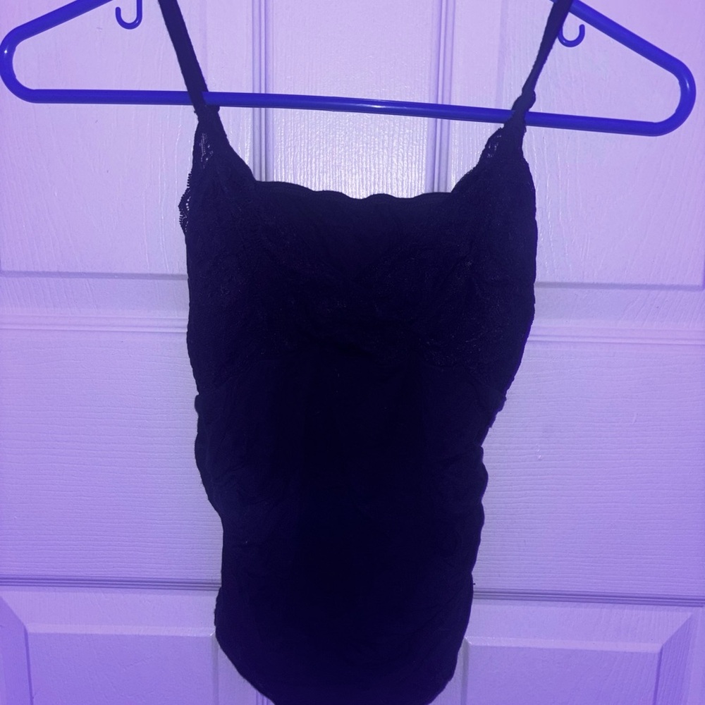 SHEIN Black Ruched Sleeveless Bodysuit Tank Top